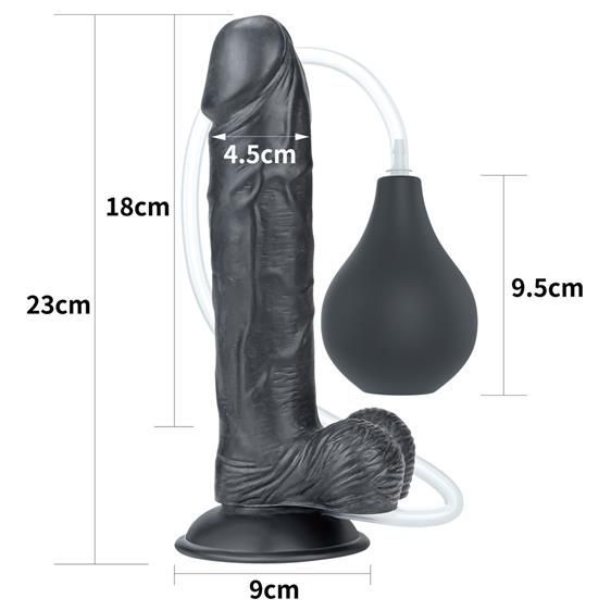 Фаллоимитатор LoveToy Squirt Extreme Dildo 9" Black